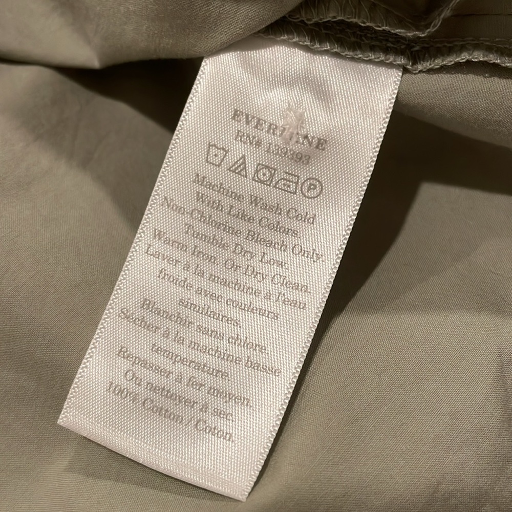 🌿Everlane The Short Sleeve Button Down Box Minimalist Shirt poplin XS - Picture 12 of 13